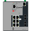 Perle IDS-509F2PP6-T2SD40 Industrial Managed PoE+ Ethernet Switch | 7-Port, Fiber & Copper, DIN/Rack Mount