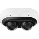 Network Vandal Outdoor 2Ch Ai Ir Dome Camera, 3.4 6.8Mm Motorized Varifocal Lens