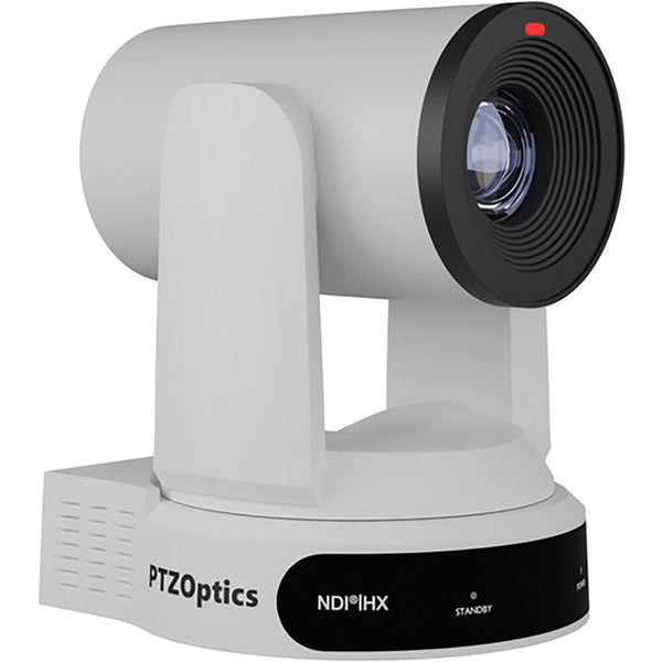 PTZOptics Move 4K Camera with 30x Optical Zoom in White PTZOPT