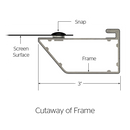 Da-Light | Cinema Contour Projection Screen, with Da-Mat Surface & Pro-Trim Option Da_Lite