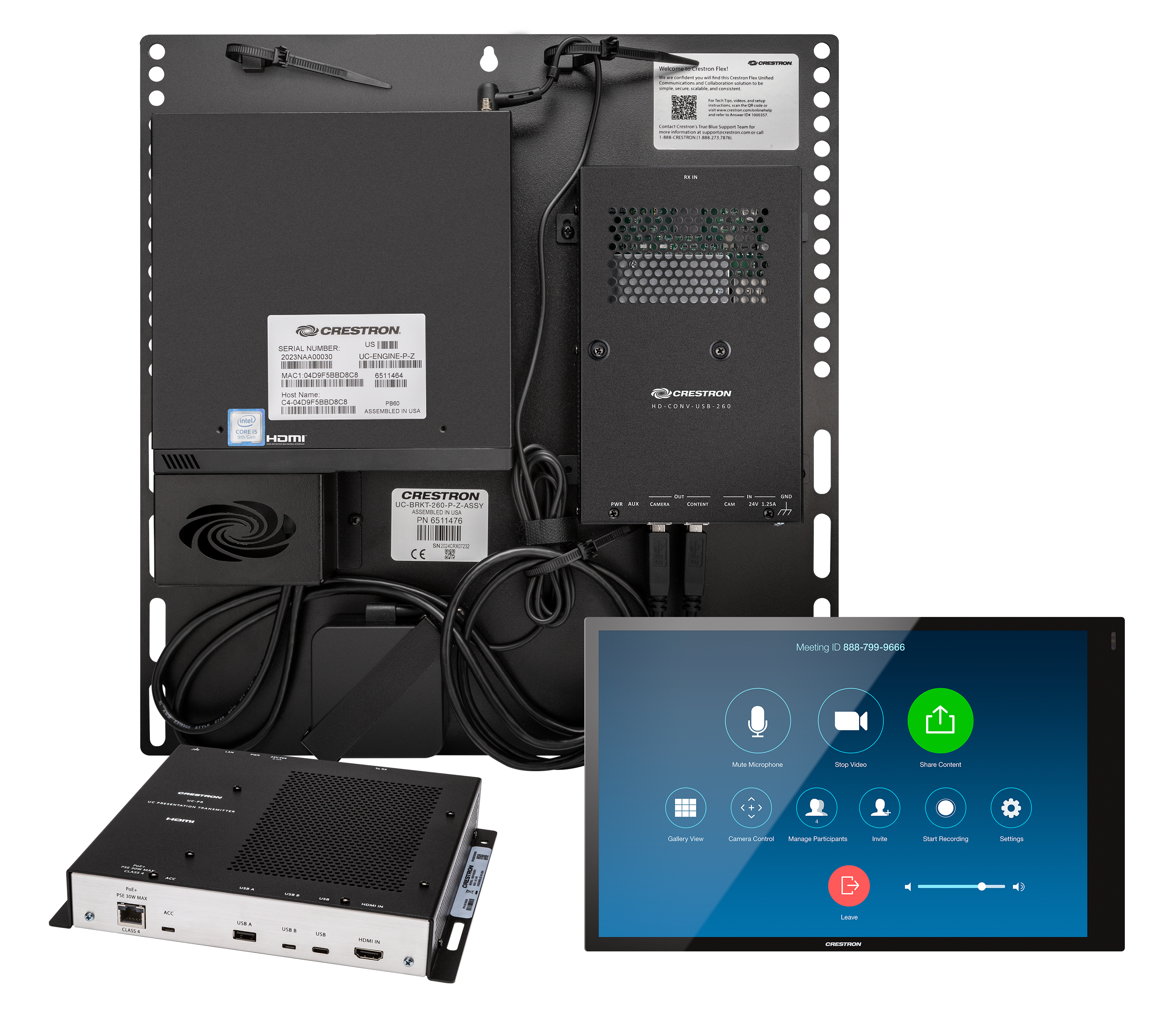 CRESTRON CNPI-48I スイッチインターフェース Crestron Flex Zoom Rooms Integrator Kit Wall Mount (6511936) – Avendor