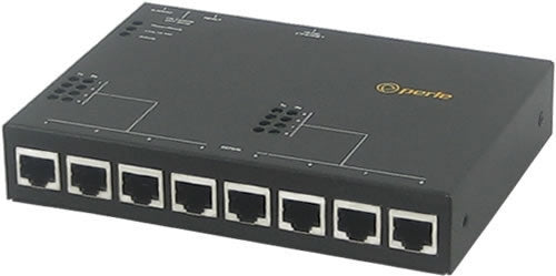 Perle IOLAN STS8 Secure Terminal Server – 8-Port RS232 RJ45, 10/100 Ethernet, Desktop/Wall Mount