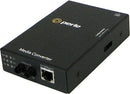 Perle S-110-S2SC80 Fast Ethernet Standalone Media & Rate Converter, 10/100Base-TX RJ45 to 100Base-ZX SC, 80km