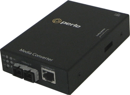 Perle S-110-S2SC120 Fast Ethernet Media Converter 10/100BTX RJ45 to 100BZX SC 1550nm (120km)