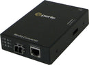 Perle S-110-S2LC120 10/100 Fast Ethernet Standalone Media & Rate Converter, RJ45 to LC Single Mode (120km)
