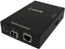 Perle S-1000-S2LC160 Gigabit Ethernet Standalone Media Converter, RJ45 to 1000BZX 1550nm LC, 160km