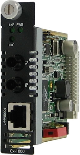 Perle C-1000-S2ST70 Gigabit Media Converter RJ45 to 1550nm ST Single Mode (70km)