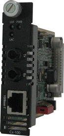 Perle C-100-S2ST80 Fast Ethernet Media Converter Module 100BTX RJ45 to 100BZX ST Single Mode (80km)