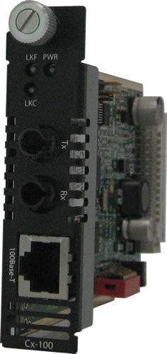 Perle C-100-S2ST80 Fast Ethernet Media Converter Module 100BTX RJ45 to 100BZX ST Single Mode (80km)