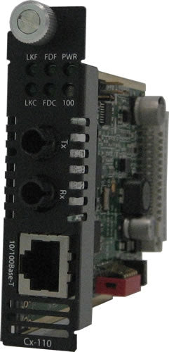 Perle C-110-S2ST120 10/100 Fast Ethernet Media Converter RJ45 to ST 120km