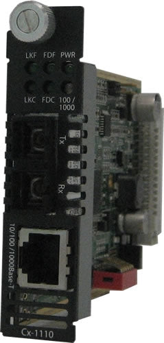 Perle C-1110-S2SC70 Gigabit Ethernet Media Converter Module – RJ45 to SC Single Mode (70km)