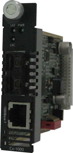 Perle CM-1000-S2SC40 Gigabit Ethernet Media Converter Managed Module, RJ45 to SC, 40km