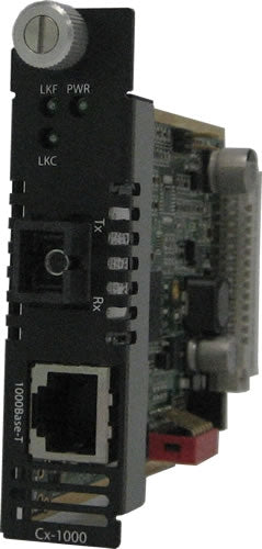Perle CM-1000-S1SC80D Gigabit Ethernet Media Converter Managed Module, RJ45 to SC, 80km