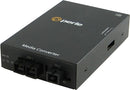 Perle S-100MM-S1SC40U Fast Ethernet Fiber-to-Fiber Media Converter | 100BASE-FX MM to 100BASE-BX SM (SC, 40km)