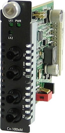 Perle C-1000MM-S2ST40 Gigabit Fiber to Fiber Media Converter Module – 1000BASE-SX to 1000BASE-EX, ST, 40 km