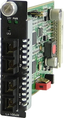 Perle CM-1000MM-S2SC120 Gigabit Fiber to Fiber Media Converter Managed Module