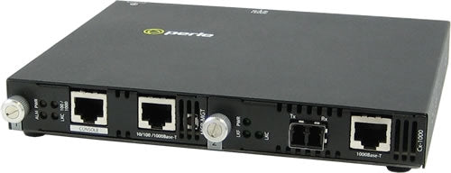 Perle SMI-1000-S2LC160 Gigabit Ethernet Managed Media Converter – RJ45 to LC, 160km
