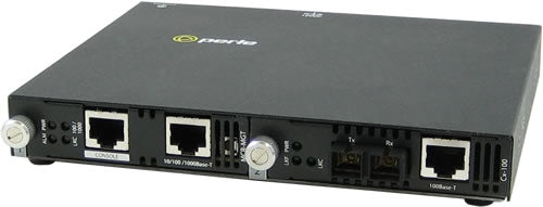 Perle SMI-100-S2SC120 Fast Ethernet Managed Media Converter – RJ45 to SC Single Mode, 120km