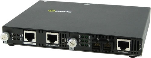 Perle SMI-110-S2SC80 Fast Ethernet IP Managed Media & Rate Converter, 100BTX RJ45 to 100BZX 1550nm Single Mode SC (80km)