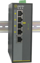 Perle IDS-105GPP-S2SC120 Industrial PoE Ethernet Switch – 5-Port Gigabit, 4 PoE Ports, 1 SC Fiber (120km)