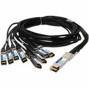 AddOn MSA and TAA Compliant 200GBase-CU QSFP-DD 200G to 8xSFP28 Direct Attach Cable (Passive Twinax, 2m)