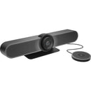 Logitech® MeetUp ConferenceCam with Expansion Mic – 4K Ultra HD Video & Audio Conferencing System for Small Rooms