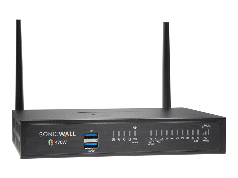 SonicWall TZ470W Threat Edition with 1-Year TotalSecure – Wi-Fi 5 Security Appliance