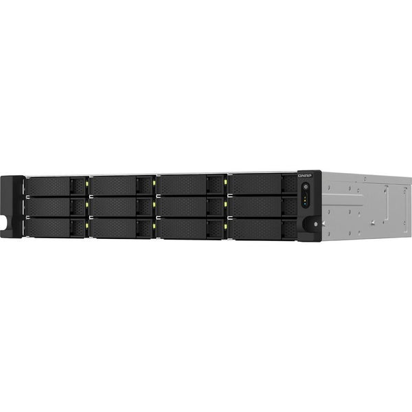 QNAP TS-1264U-RP-8G 12-Bay Rackmount NAS – Intel Celeron N5095 Quad-Core, 8GB RAM, Dual 2.5GbE, PCIe Expandable, Redundant PSU