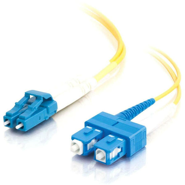 C2G-10m LC-SC 9/125 OS1 Duplex Singlemode PVC Fiber Optic Cable (LSZH) - Yellow Legrand Group