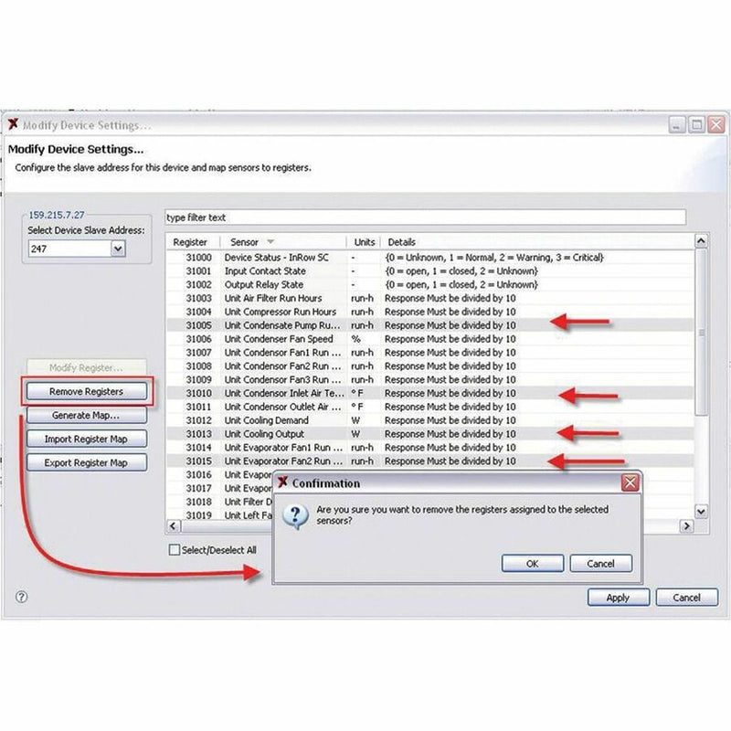 APC Data Center Expert Modbus TCP Output Module – AP95MODBUS