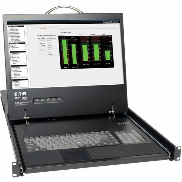 Eaton Tripp Lite Series NetCommander 16-Port Cat5 1U Rack-Mount Console KVM Switch with 19-in. LCD, TAA Eaton Corporation