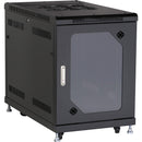 Black Box Network Cabinet - 15U, Split Rear Door, 24"W X 40"D, Tempered Glass Front, Gsa,