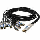 AddOn MSA and TAA Compliant 200GBase-CU QSFP-DD 200G to 8xSFP28 Direct Attach Cable (Passive Twinax, 2.5m)