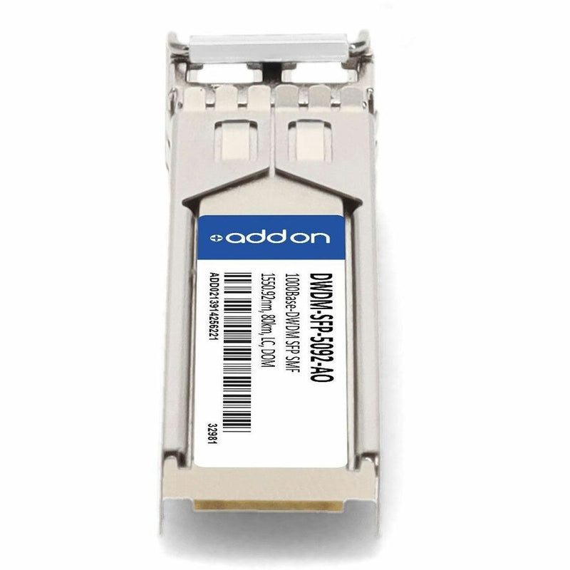 AddOn Cisco® DWDM-SFP-5092 Compatible TAA 1000Base-DWDM SFP Transceiver C-Band 100GHz (SMF, 1550.92nm, 80km, LC, DOM)