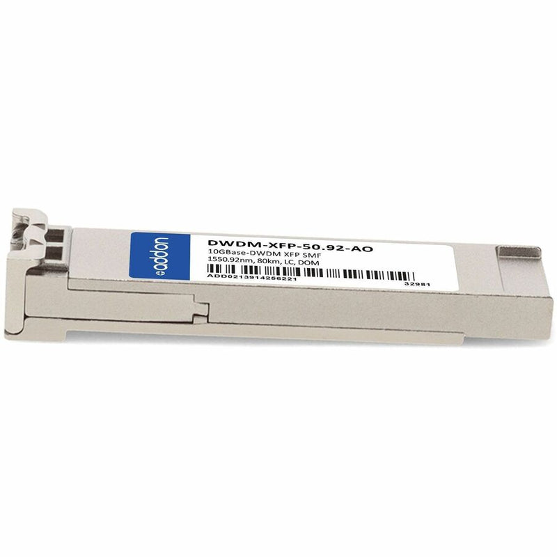 AddOn Cisco® DWDM-XFP-50.92 Compatible TAA 10GBase-DWDM XFP Transceiver 100GHz (SMF, 1550.92nm, 80km, LC, DOM)
