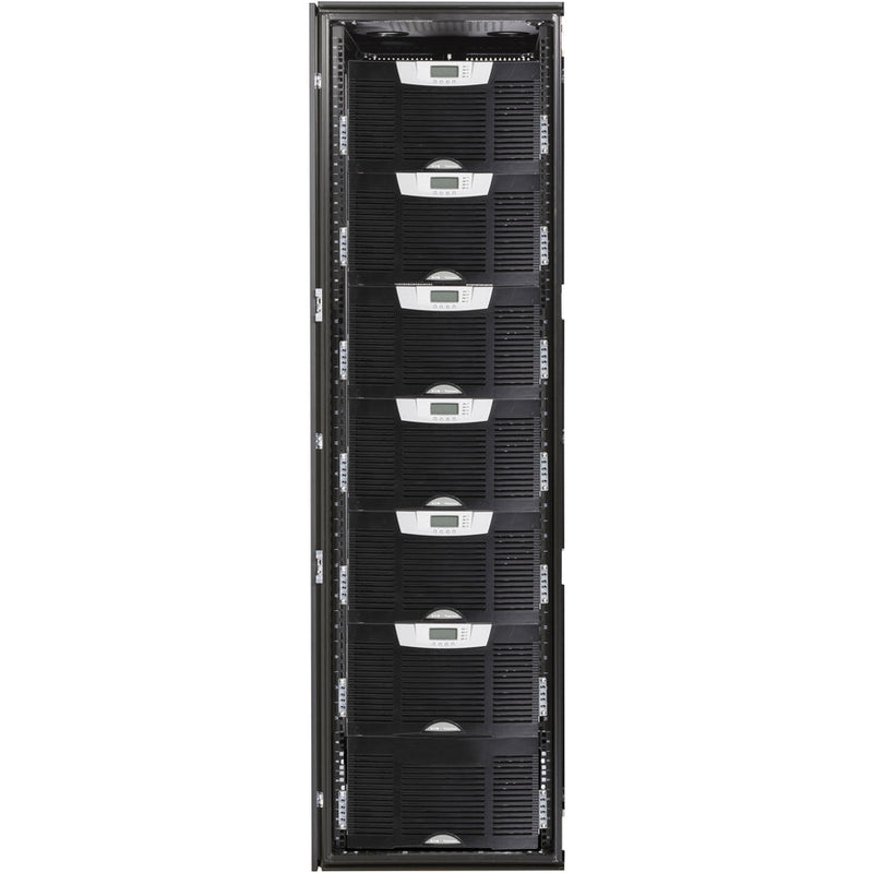 Eaton BladeUPS, 12 kVA, 12 kW, 208Y/120V, 36A, Black, Fixed connection, 420 watts, 1432 BTU/hr (HE mode), 1200 watts, 4094 BTU/hr (Normal mode), (0) available, 1 slot filled with Network Card Eaton Corporation