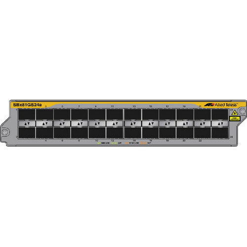 Allied Telesis AT-SBX81GS24A 24-Port 100/1000X SFP Line Card – Hot-Swappable
