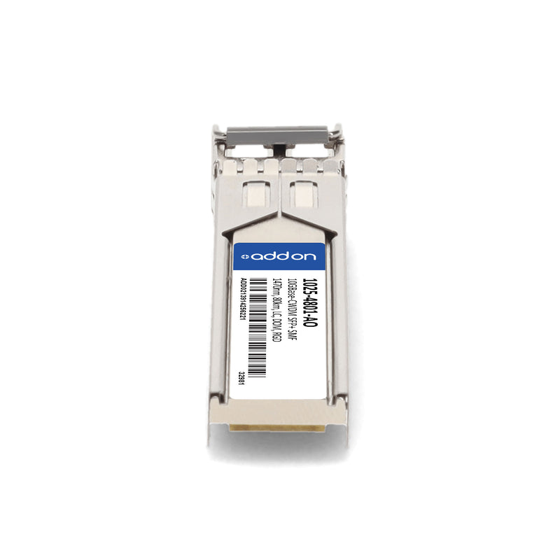 AddOn Optelian® 1025-4801 Compatible TAA 10GBase-CWDM SFP+ Transceiver (SMF, 1470nm, 80km, LC, DOM, -40 to 85°C)