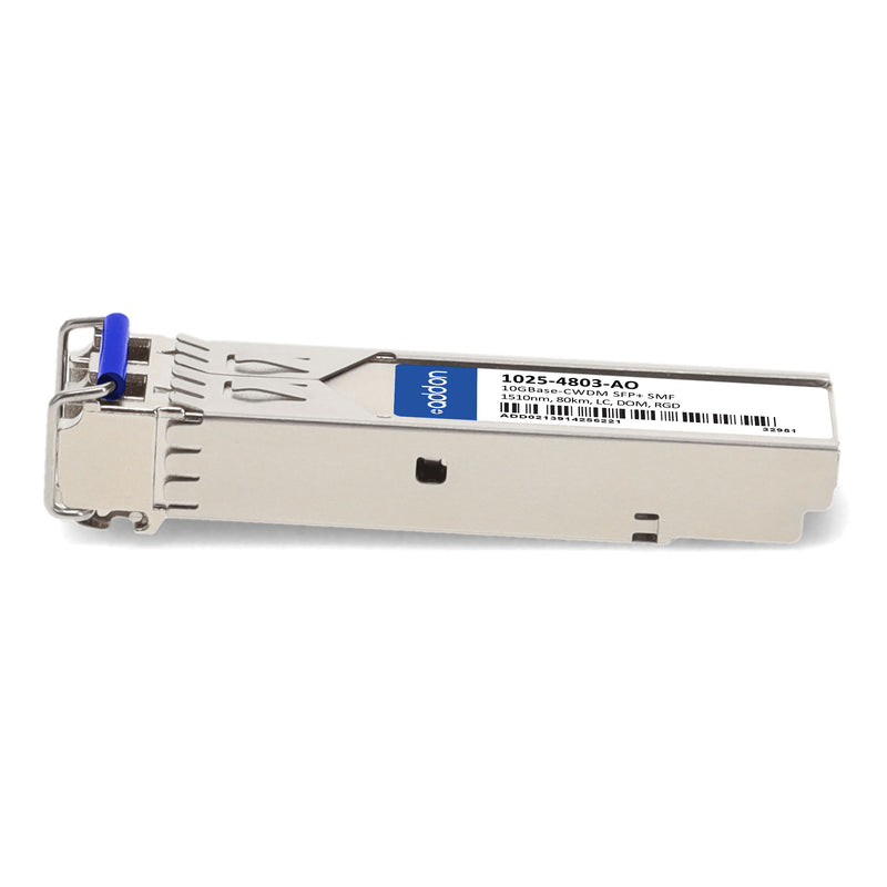 Optelian® 1025-4803 Compatible TAA 10GBase-CWDM SFP+ Transceiver (SMF, 1510nm, 80km, LC, DOM, -40 to 85°C)