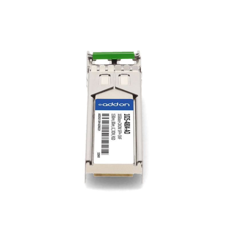 Optelian® 1025-4804 Compatible TAA 10GBase-CWDM SFP+ Transceiver (SMF, 1530nm, 80km, LC, DOM, -40 to 85°C)