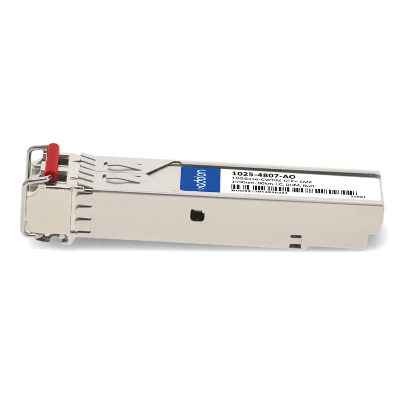 Optelian® 1025-4807 Compatible TAA 10GBase-CWDM SFP+ Transceiver (1590nm, 80km, LC, DOM, Industrial)