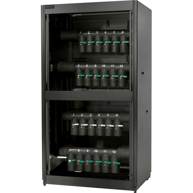 Apc Schneider Electric Cooling Distribution Unit 12 Circuit, Bottom/Top Mains, Top Distribution Piping