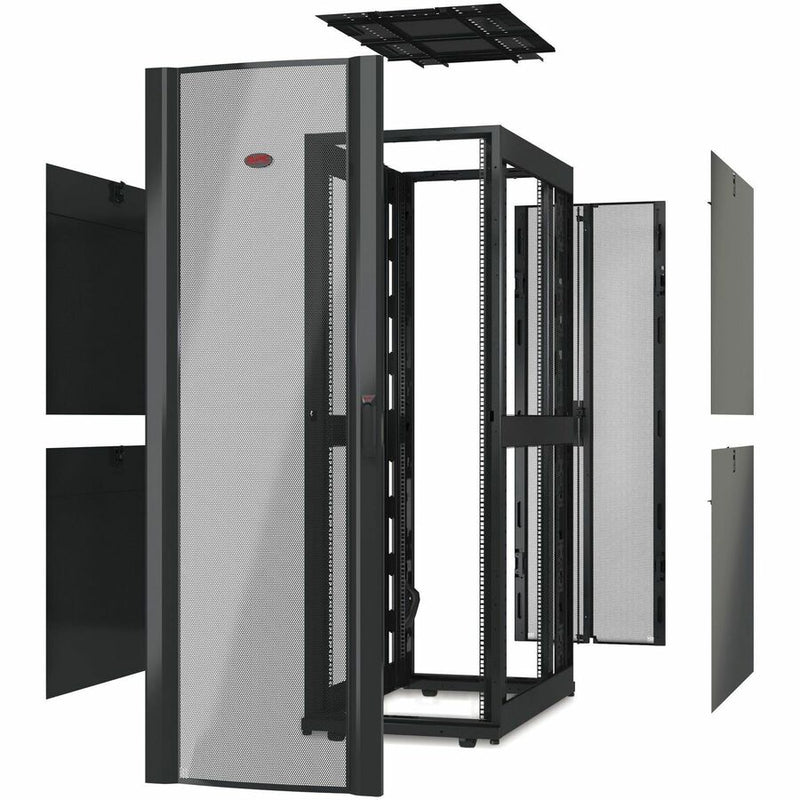APC NetShelter SX 42U Server Rack Enclosure, No Doors, 600mm Wide, Black