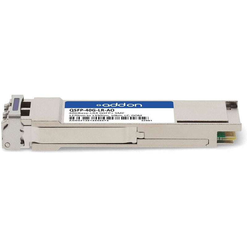 AddOn Alcatel-Lucent Nokia® QSFP-40G-LR Compatible TAA 40GBase-LR4 QSFP+ Transceiver (SMF, 1270–1330nm, 10km, LC, DOM)