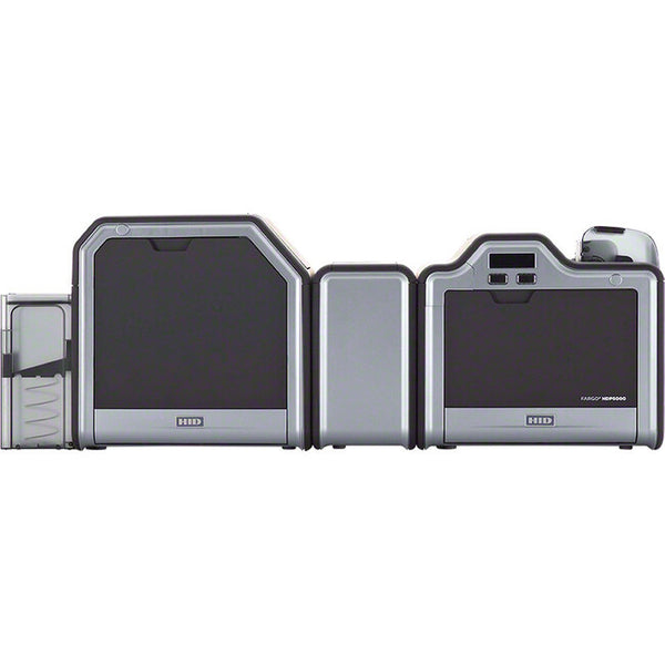 HID Fargo HDP5000 Dual-Sided ID Card Printer & Encoder – Dye Sublimation/Thermal Transfer – 300 dpi – 2.13" Print Width – Ethernet/USB – LCD Display