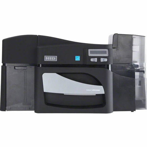 HID Fargo DTC4500E Dual-Sided ID Card Printer/Encoder – 300 dpi, LCD, Ethernet & USB, 2.11" Print Width – 055310