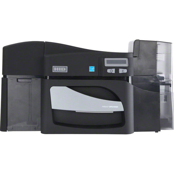 HID Fargo DTC4500E Dual-Sided ID Card Printer/Encoder with Laminator – 300 dpi, Fast Ethernet & USB