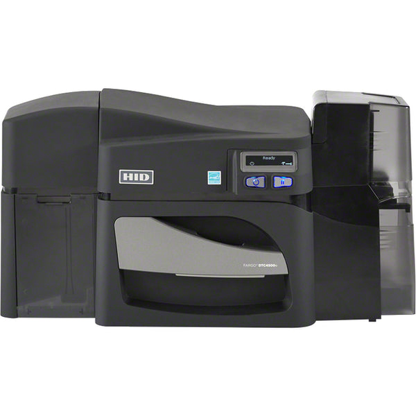 HID Fargo DTC4500E Dual-Sided ID Card Printer/Encoder – 300 dpi – Color & Mono – Ethernet & USB