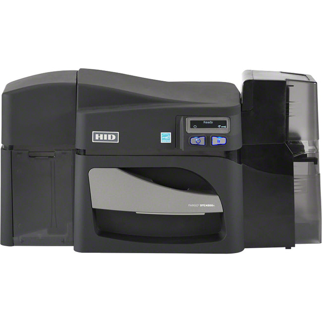 HID Fargo DTC4500E Dual-Sided ID Card Printer/Encoder – 300 dpi – Color & Mono – Ethernet & USB