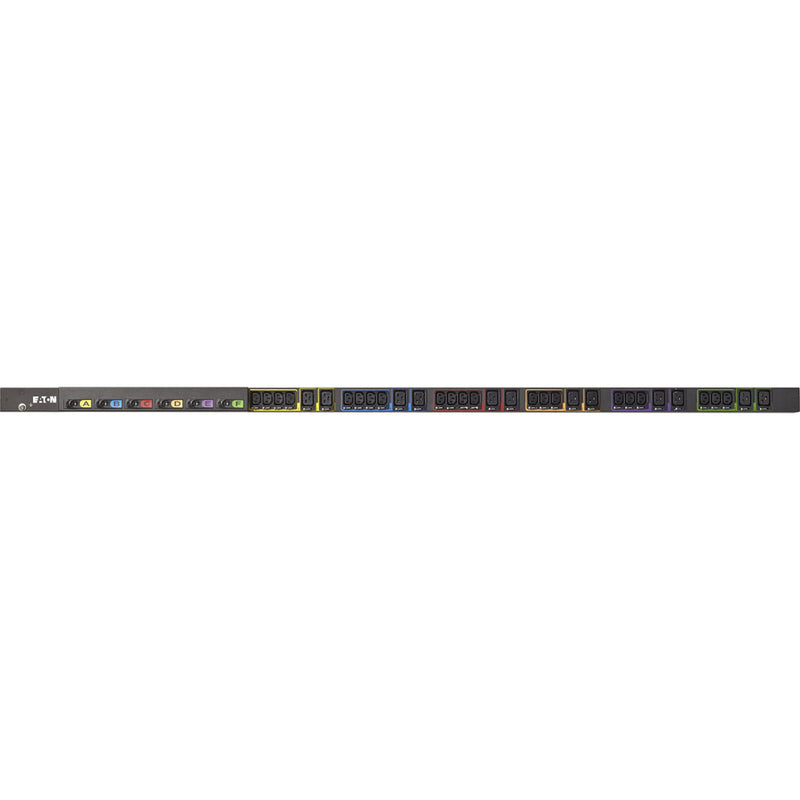 Eaton Basic rack PDU, 0U, 309-460P9 input, 17.3 kW max, 200-240V, 45A, 6 ft cord, Three-phase, Outlets: (21) C13 Outlet grip, (12) C19 Outlet grip Eaton Corporation